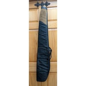 KOLRIN Black Denim & Faux Suede Leather Loop 49" Length Rifle Padded Holder